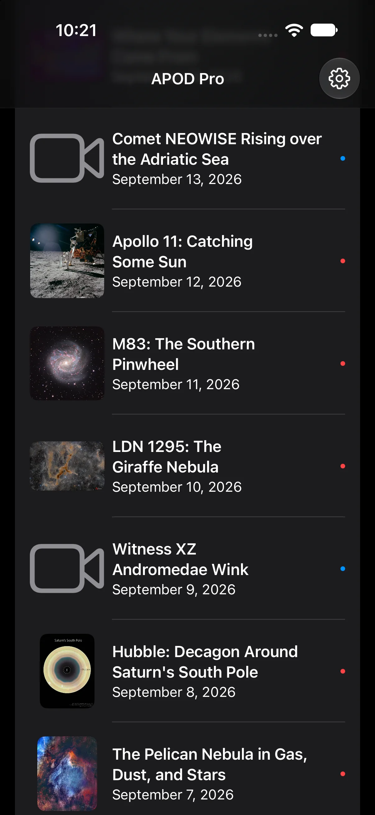APOD Pro app screenshot